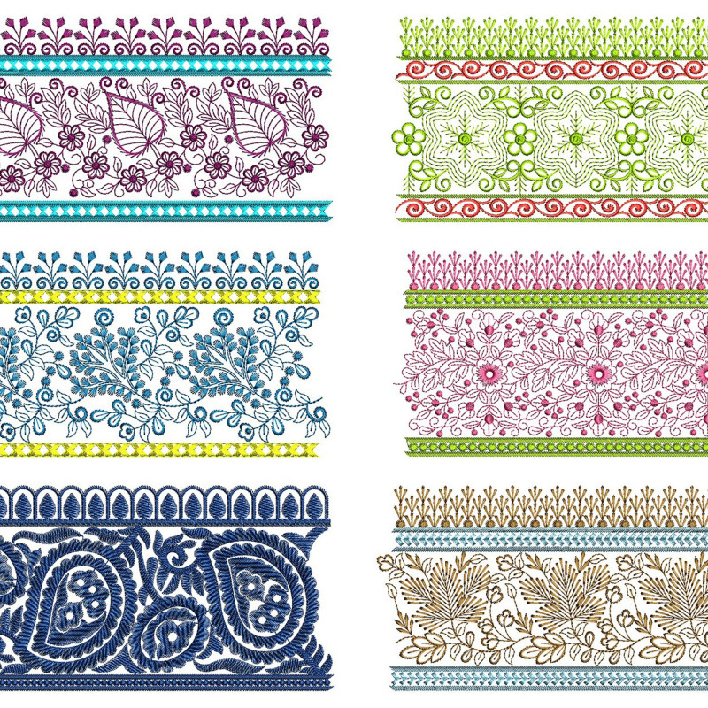 50 Lace Embroidery Designs | August 2021 Bulk Download