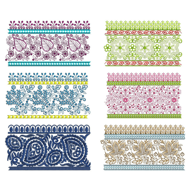 50 Lace Embroidery Designs | August 2021 Bulk Download