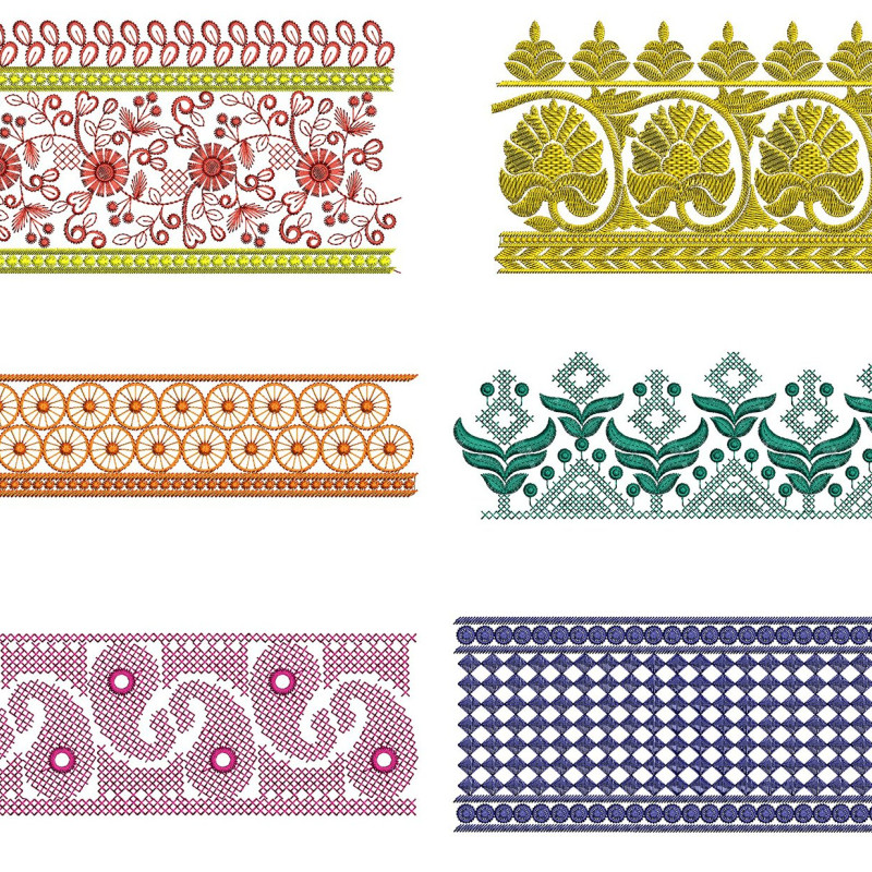 50 Lace Embroidery Designs | August 2021 Bulk Download
