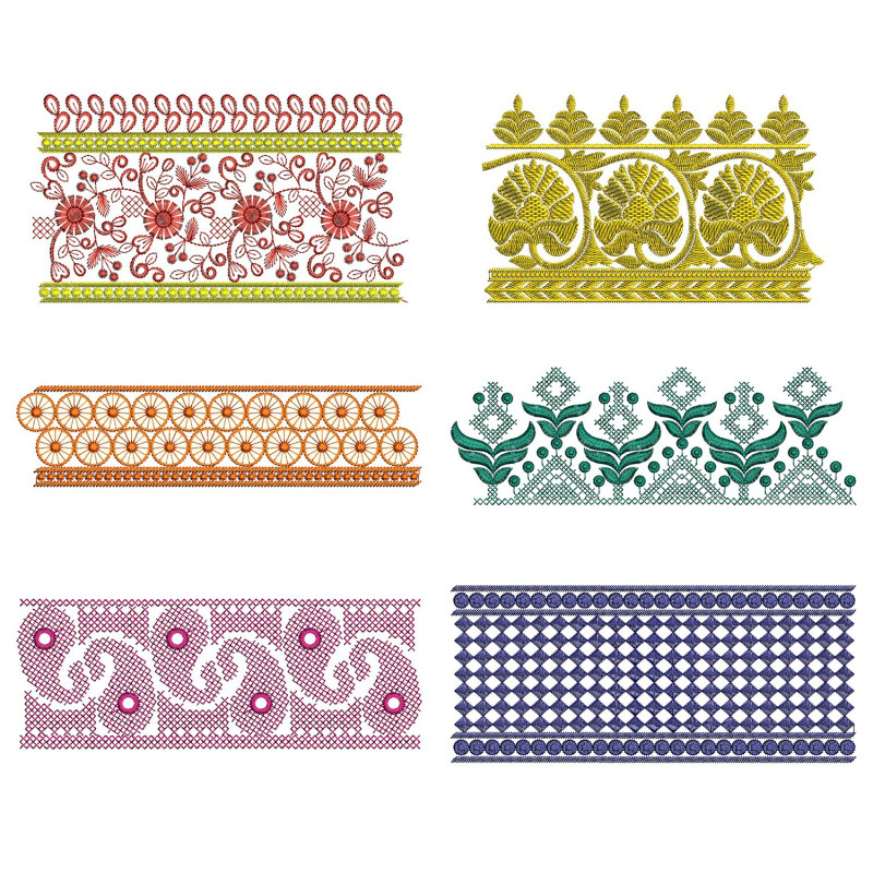 50 Lace Embroidery Designs | August 2021 Bulk Download