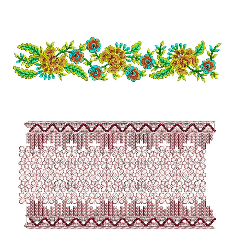 50 Lace Embroidery Designs | August 2021 Bulk Download
