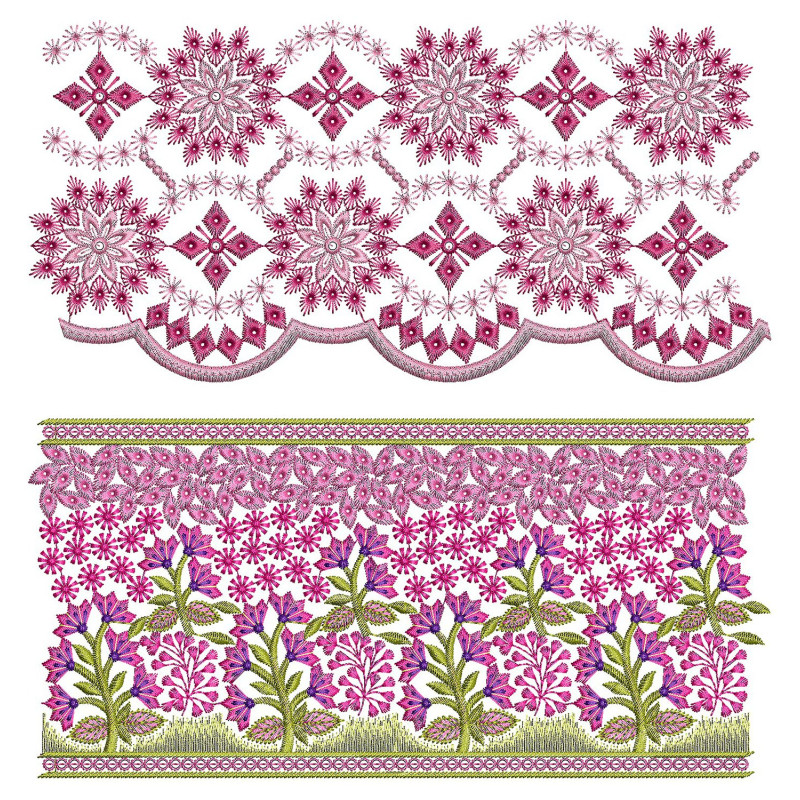 50 Lace Embroidery Designs | July 2021 Bulk Download