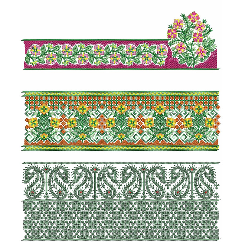 50 Lace Embroidery Designs | July 2021 Bulk Download