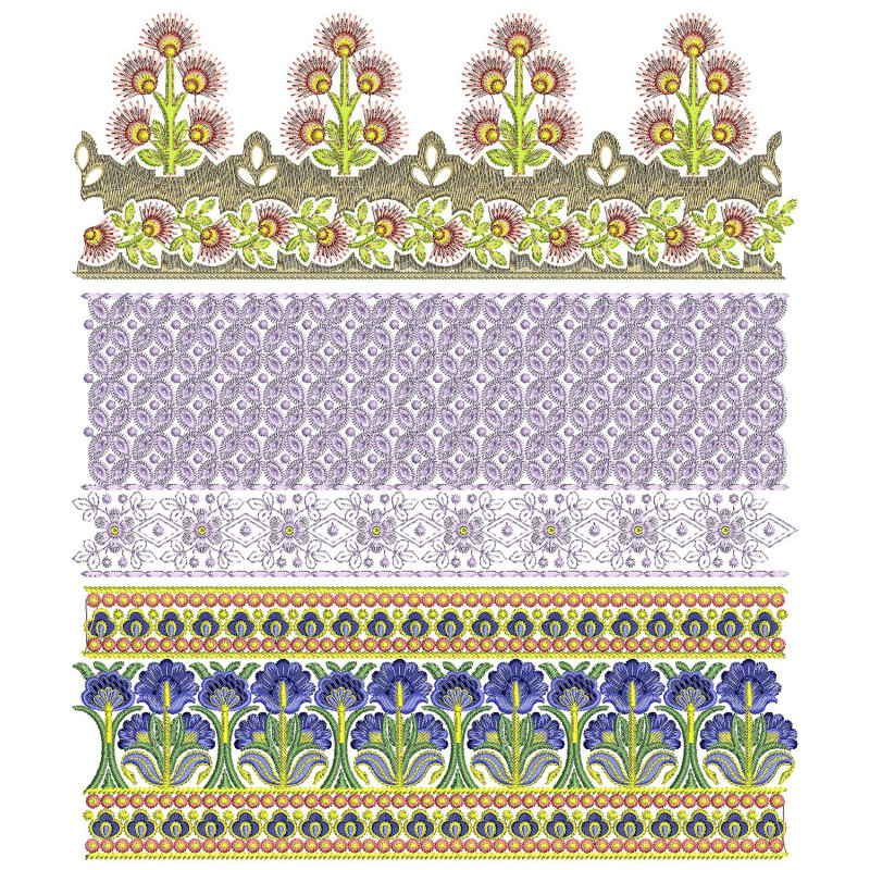 50 Lace Embroidery Designs | July 2021 Bulk Download