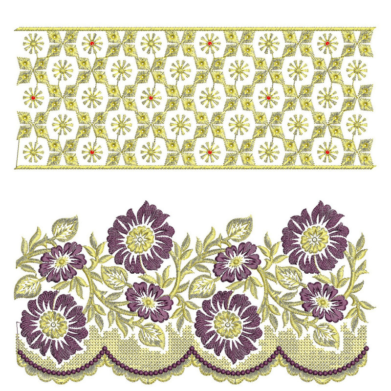 50 Lace Embroidery Designs | July 2021 Bulk Download
