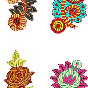 Applique Beautiful Rose Design  Bulk Download | 50 Designs