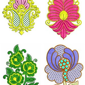 Applique Flowers Design Bulk Download | 50 Designs