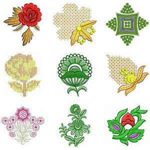Applique Patch Butta Design Bulk Download | 50 Designs