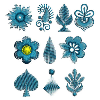 1" X 1" Embroidery Design Bundle