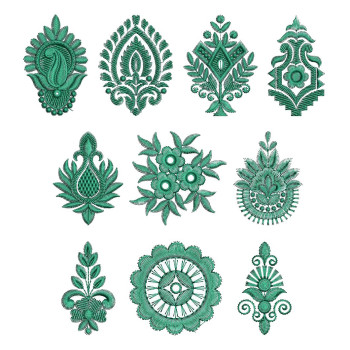 10 Applique Embroidery Designs