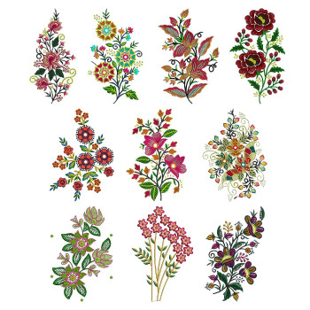 10" X10" Embroidery Applique Designs