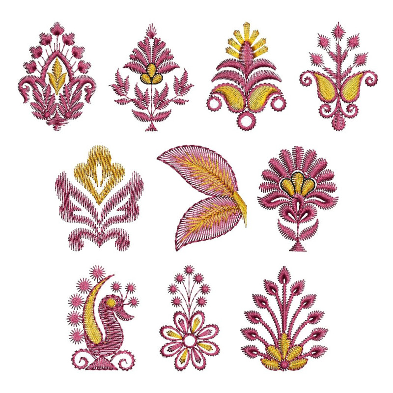 2" X 2" Embroidery Applique Designs