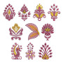 2" X 2" Embroidery Applique Designs