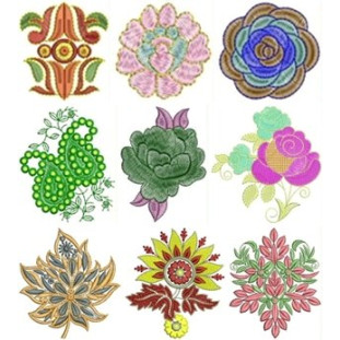 Patch Embroidary Design Bulk Download | 120 Designs