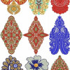 Patch Embroidary Design Bulk Download | 50 Designs