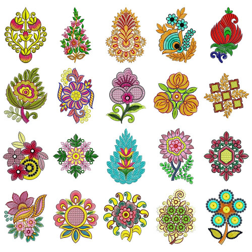 50 Applique Embroidery Designs | August 2020 Bulk Download