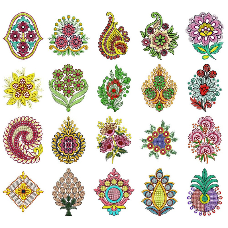 50 Applique Embroidery Designs | August 2020 Bulk Download