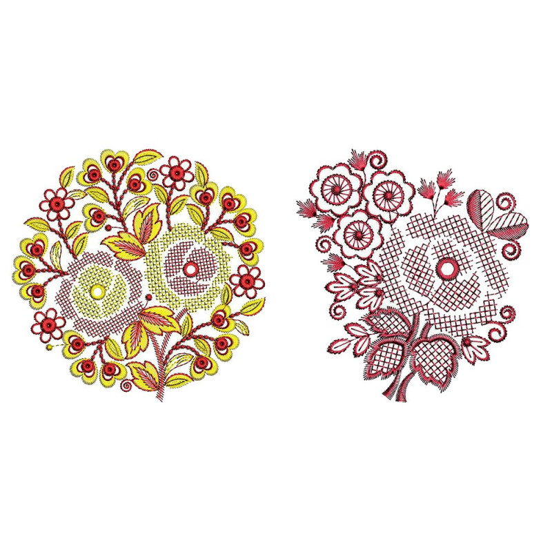 Applique Mandala Embroidary Design Bulk Download | 50 Designs