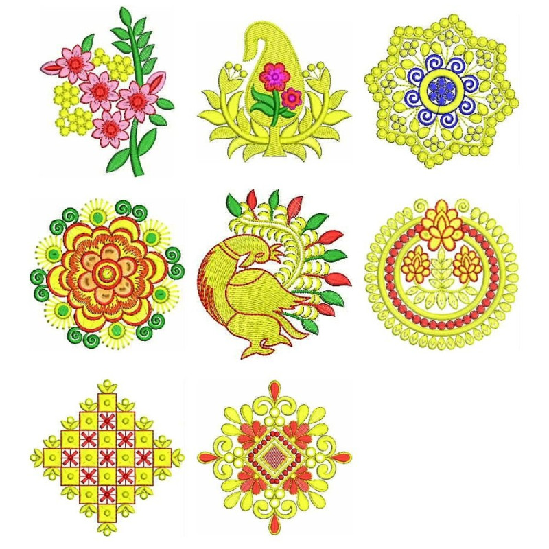 50 Applique Embroidery Designs | November 2020 Bulk Download