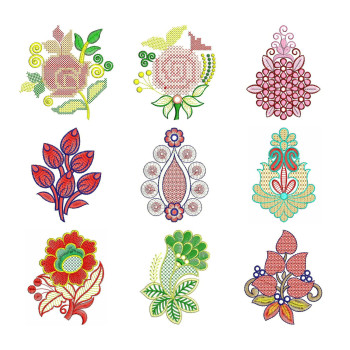 50 Applique Embroidery Designs | May 2020 Bulk Download