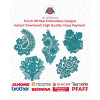 Floral Cluster & Paisley Motif Embroidery Design Pack