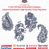 10 Indian Paisley Floral Motif Embroidery Designs Set