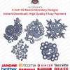 10 Indian Paisley Floral Motif Embroidery Designs Set