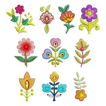 2" X 2" Embroidery Applique Pack