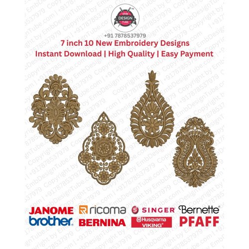 Traditional Mughal Paisley & Ornamental Embroidery