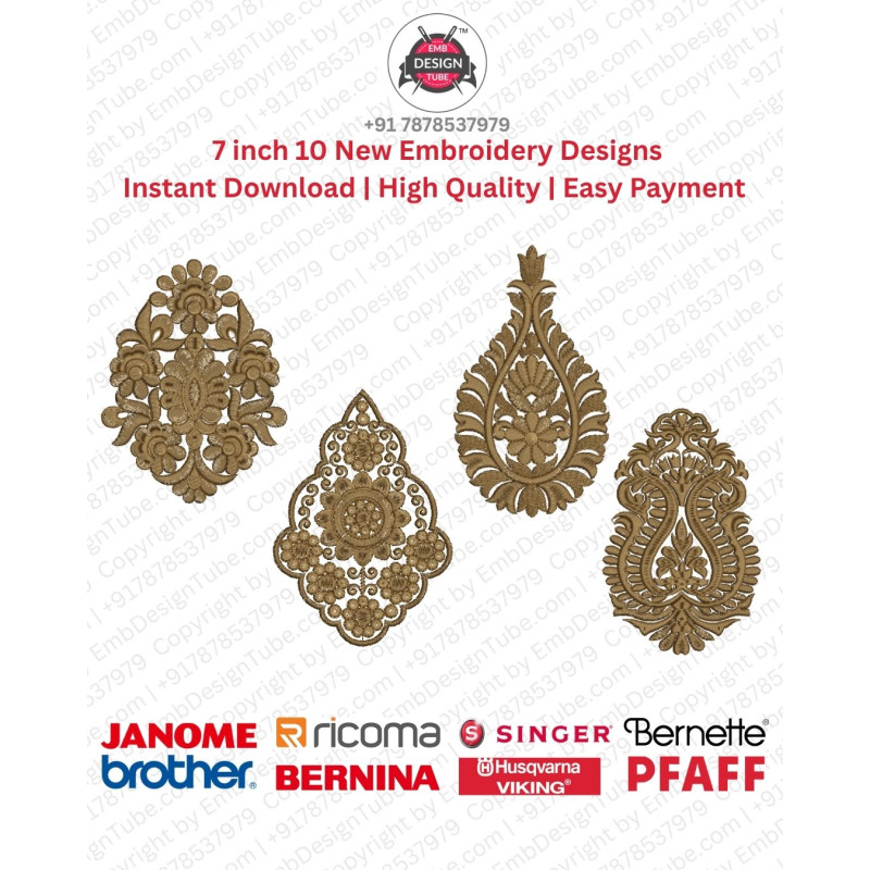 Traditional Mughal Paisley & Ornamental Embroidery