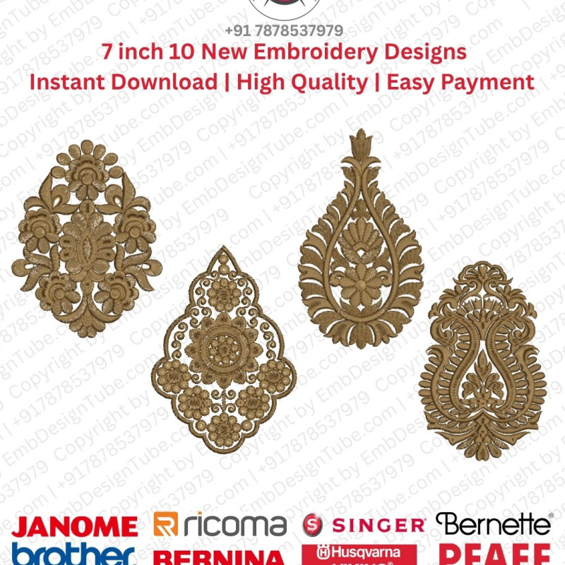 Traditional Mughal Paisley & Ornamental Embroidery