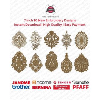 Traditional Mughal Paisley & Ornamental Embroidery