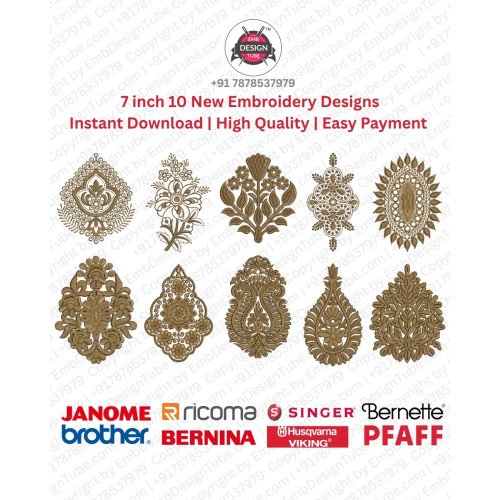 Traditional Mughal Paisley & Ornamental Embroidery