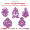 10 Indian Paisley & Teardrop Ornamental Embroidery Pack