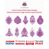 10 Indian Paisley & Teardrop Ornamental Embroidery Pack