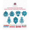 2 Inch 14 Delicate Floral & Foliage Embroidery Designs Set
