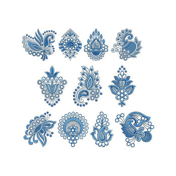 Machine Embroidery With Handwork