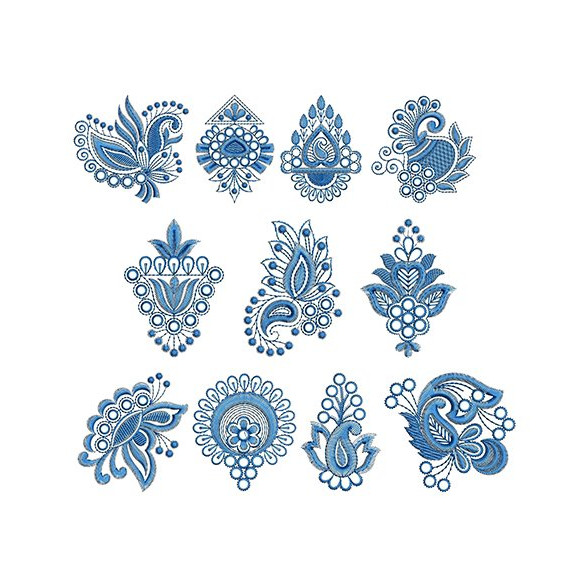 Machine Embroidery With Handwork