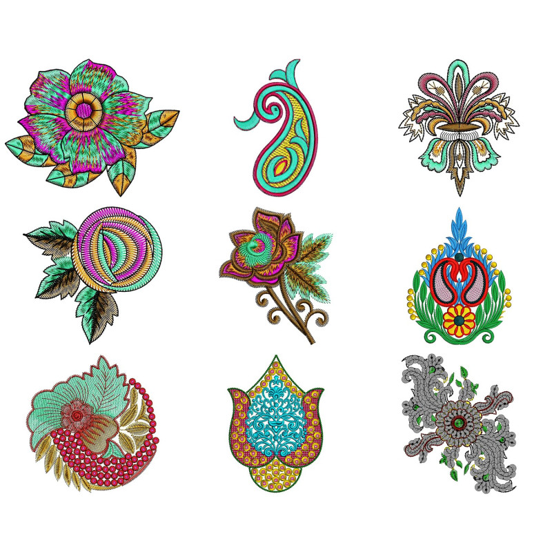 Patch Butta Embroidary Design Bulk Download | 110+ Designs