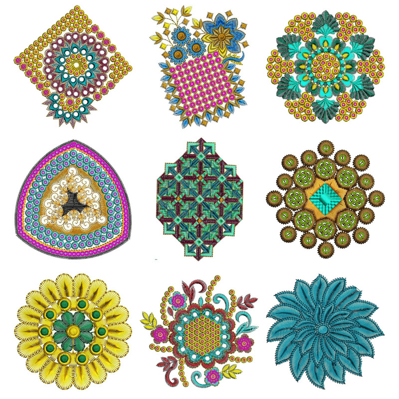 Patch Butta Embroidary Design Bulk Download | 110+ Designs