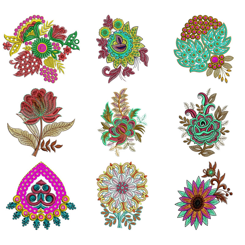 Patch Butta Embroidary Design Bulk Download | 110+ Designs