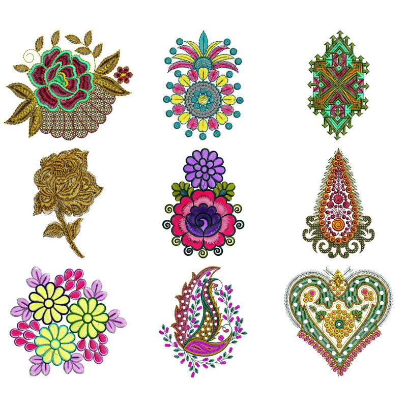 Patch Butta Embroidary Design Bulk Download | 110+ Designs