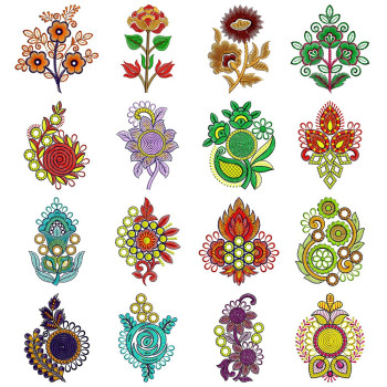 50 Applique Embroidery Designs | March 2020 Bulk Download