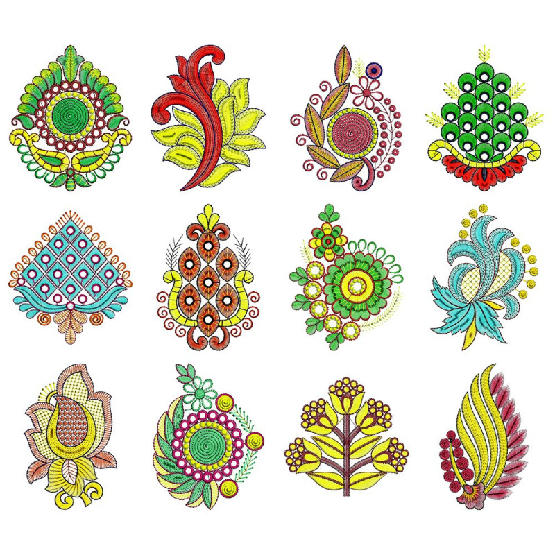 50 Applique Embroidery Designs | March 2020 Bulk Download