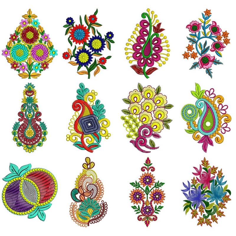 Patch Embroidary Design Bulk Download | 50 Designs
