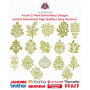 17 Floral Foliage & Geometric Motif Embroidery 4 Inch Pack 