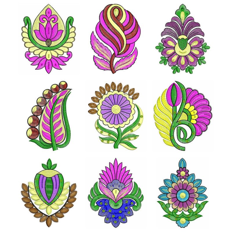 Patch Embroidary Design Bulk Download | 50 Designs