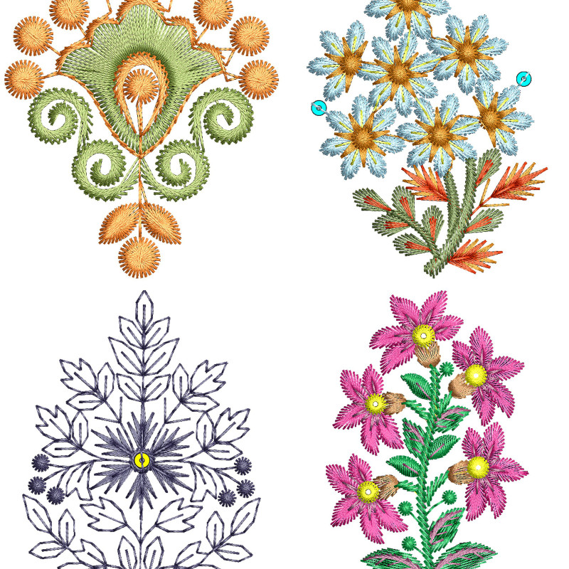 50 Applique Embroidery Designs | July 2021 Bulk Download