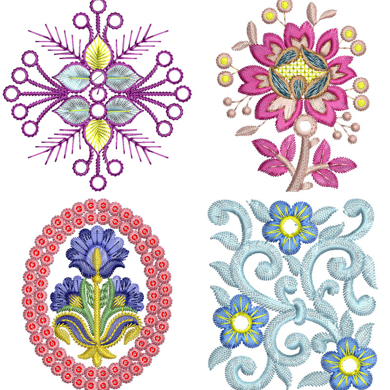 50 Applique Embroidery Designs | July 2021 Bulk Download