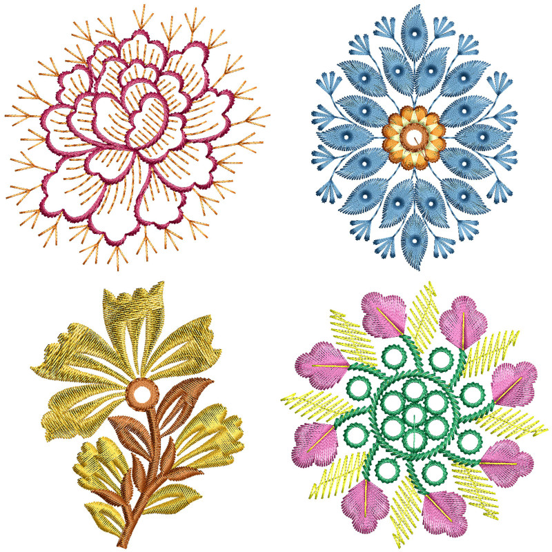 50 Applique Embroidery Designs | July 2021 Bulk Download